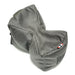 Gray tactical shooting bag with red, white, blue tag for precision rifle support