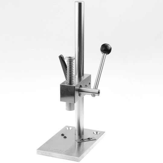 Precision brass annealing machine with stainless steel construction and adjustment lever