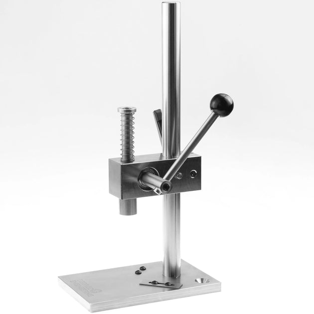 Precision brass annealing machine with stainless steel frame and adjustment lever