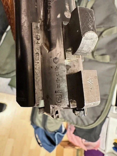Vintage Finnish M/28-30 rifle receiver with military markings, ideal for collectors and enthusiasts.